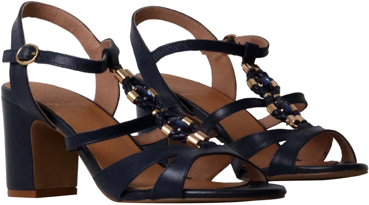 Victoire leren sandalen met hak