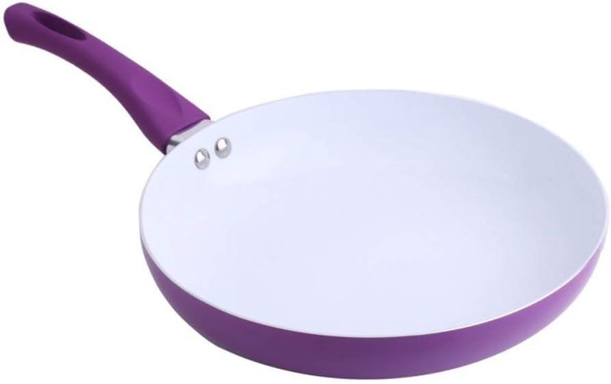 Keramische Koekenpan - Antiaanbak Pan - Dagelijks Koken - Dubbele Bodem - 26 cm - Blauw