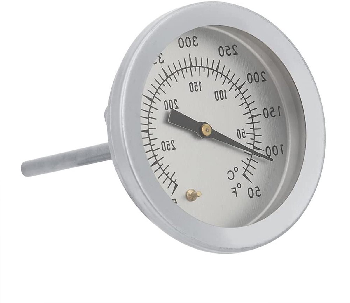 Barbecue Thermometer - Grill Meter - Temperatuur Meten - Dubbele Schaal - 50-900°F - Zilver