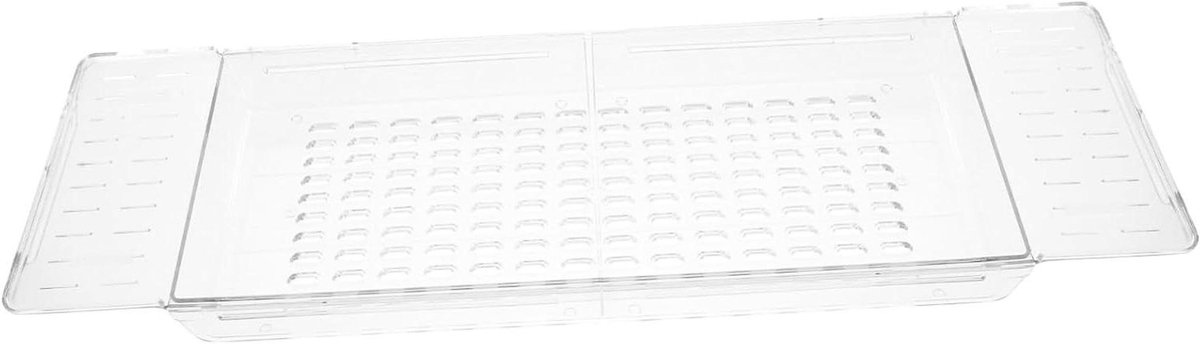 Badkuip Plank - Bad Accessoire - Ontspannen Badtijd - Uitschuifbaar Ontwerp - 56.5 cm - Wit