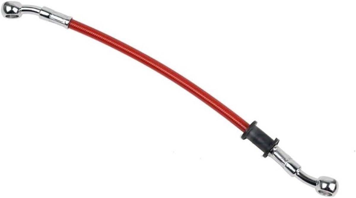 Motorfiets Remslang - Hydraulische Leiding - Remmen Verbeteren - Gevlochten Staal - 34 cm - Rood