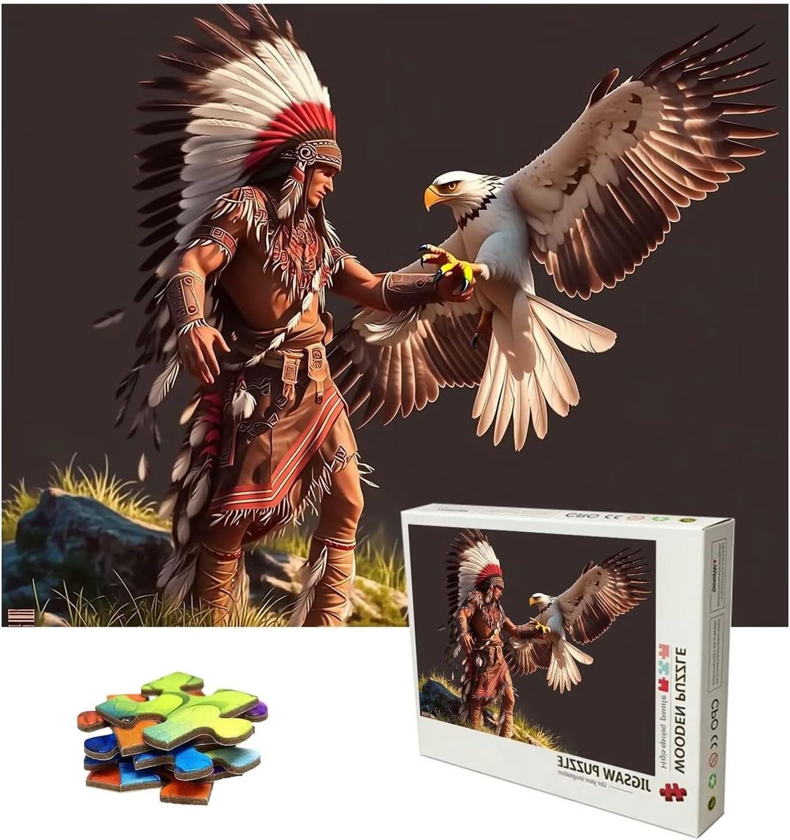 Houten Puzzel - Legpuzzel Volwassenen - Ontspannend Tijdverdrijf - 4000 Stukjes - 141x87 cm - Niet Gespecificeerd