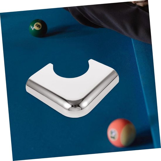 Hoekplaat Biljarttafel - Beschermers Pooltafel - Tafel Beschermen - Gebogen Ontwerp - 18.5 cm - Zilver — afbeelding 5