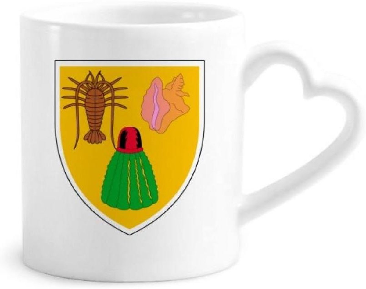 Koffie Mok - Keramische Beker - Dagelijks Gebruik - Hart Handvat - 12 oz - Multicolor