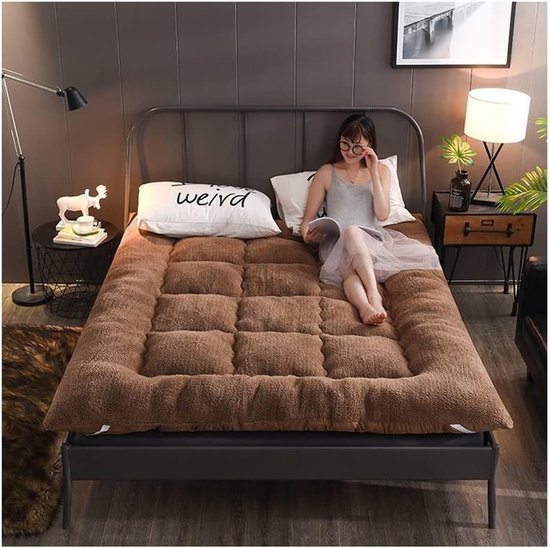 Japanse Vloermatras - Dikke Futon - Comfortabel Slapen - Ergonomisch Ontwerp - 200x220cm - Grijs — afbeelding 5