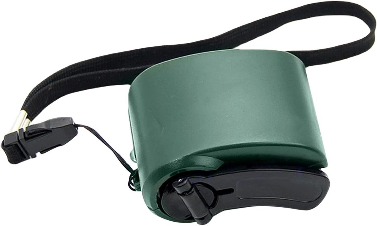 Handmatige oplader - Noodstroom apparaat - Kamperen en reizen - Compacte handaangedreven structuur - 7.4 x 5.8 cm - Meerkleurig