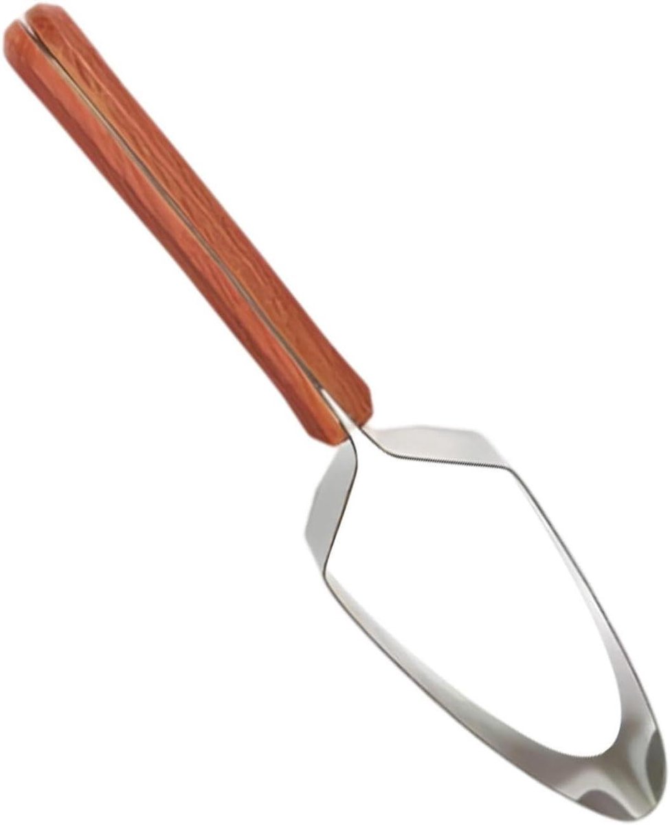 Fruitsnijder - Meloen Ananas - Fruit Snel Snijden - Ergonomisch Houten Handvat - 24 x 45 cm - Meerkleurig