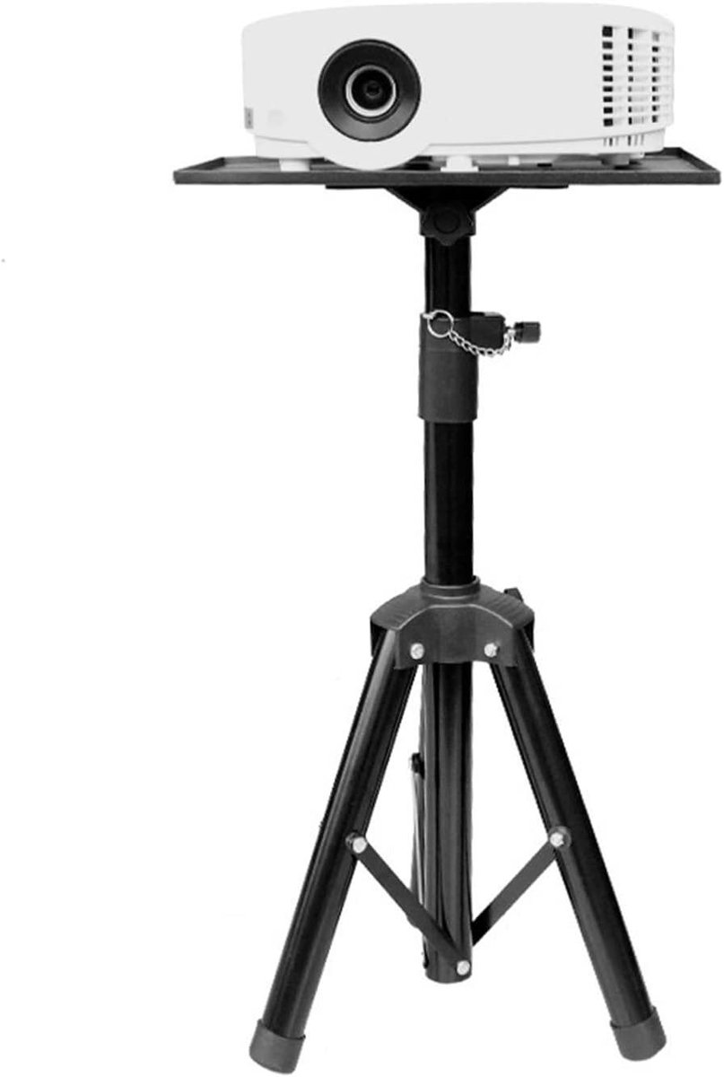 Projector Statief - Projector Beugel - Presentaties Geven - Met Lade - 180 cm - Zwart