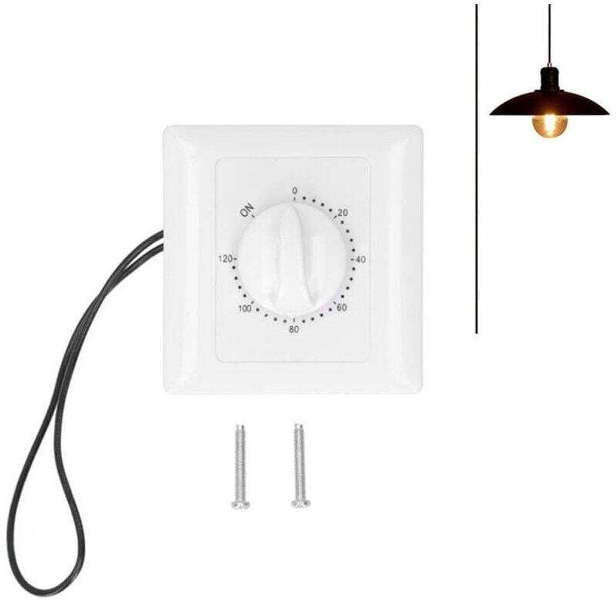 Tijdschakelaar, mechanische tijdschakelaar, geschikt voor timers voor badkamerventilatoren en -verlichting, klokken, zoemers en timers voor verdeelborden.