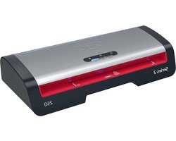 Lamineerapparaat A4 - Document Beschermer - Kantoor Documenten - Snel Opwarmen 1 Minuut - 75-125 Micron - Zwart Rood