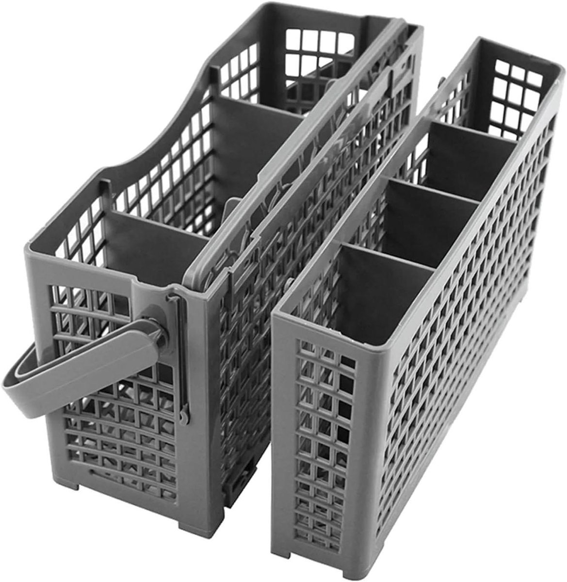 Bestekmand Set - Vaatwasser Onderdelen - Keuken Organiseren - Vaatwasmachinebestendig - 2 Delig - Grijs