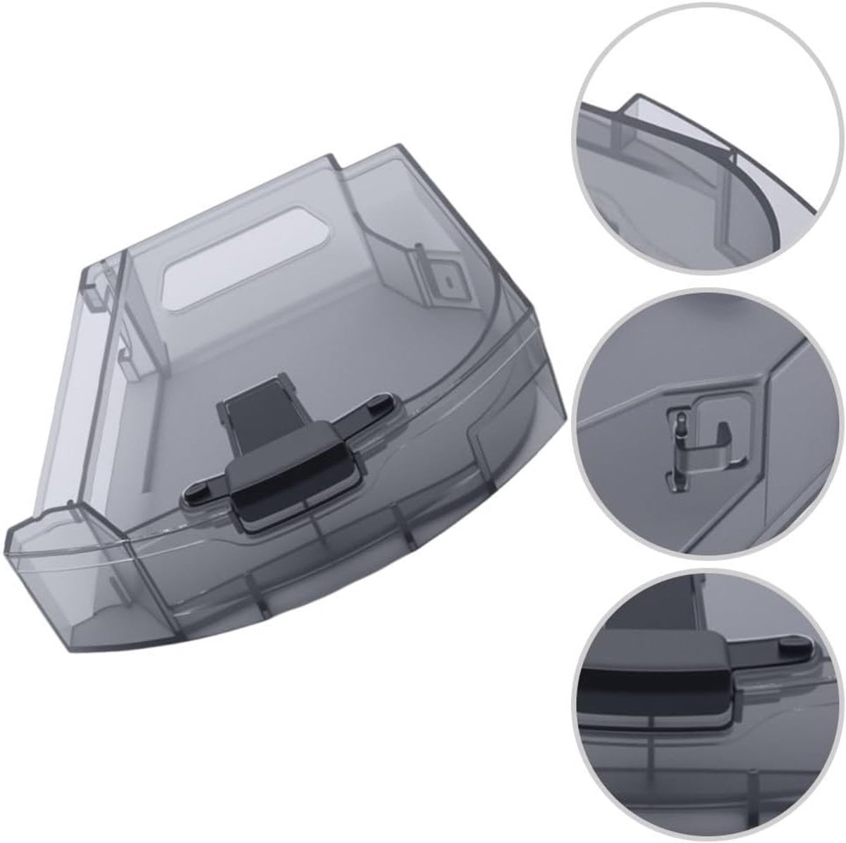 Reserve stofbox - Stofcontainer - Robotstofzuiger onderhoud - Efficiënte stofopslag - 16x10x5 cm - Grijs