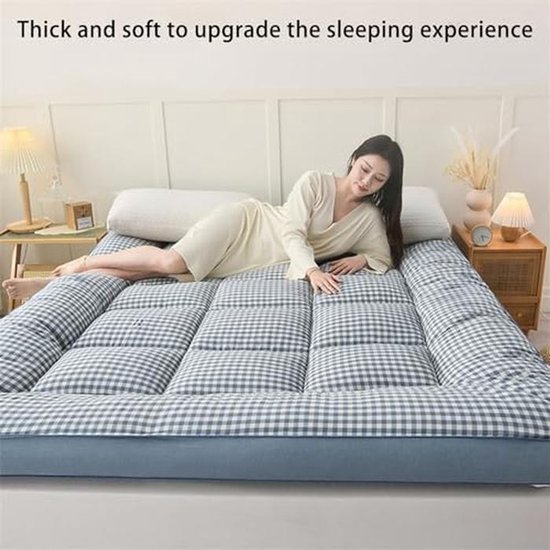 Japanse Vloermatras - Zachte Futon - Gastvrij Ontvangen - Extra Dik Gewatteerd - 80x200cm - Roze — afbeelding 5