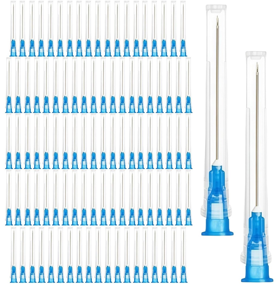 100 Stuks 23G RVS Distributietubes voor Vloeistoffen - Perfect voor Hobby, Lijm en Olie, Individueel Verpakt, 0.6 x 25 mm