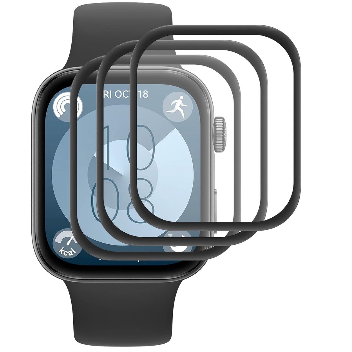 Cosensi - Dailygoods - 3-Pack Schermbeschermer voor Huawei Watch Fit 4