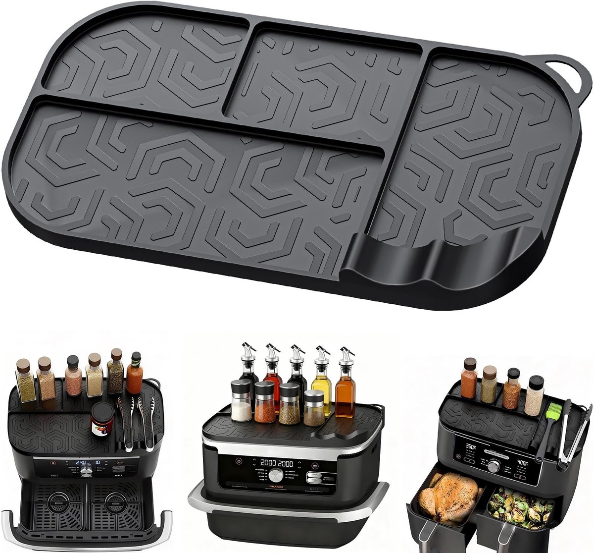 Dailygoods - Siliconen Accessoires voor Heteluchtfriteuse Ninja, 42 x 23 cm