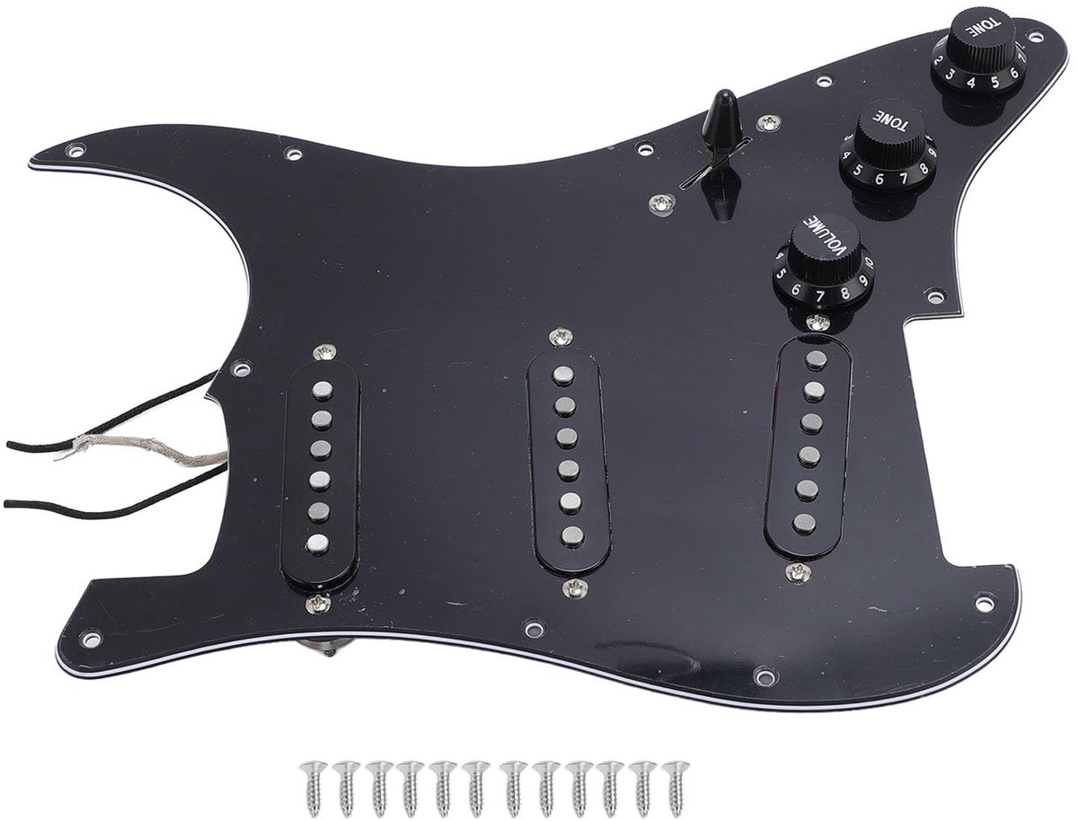 Dailygoods - Prewired Loaded Pickguard voor ST Elektrische Gitaar, Premium Geluid