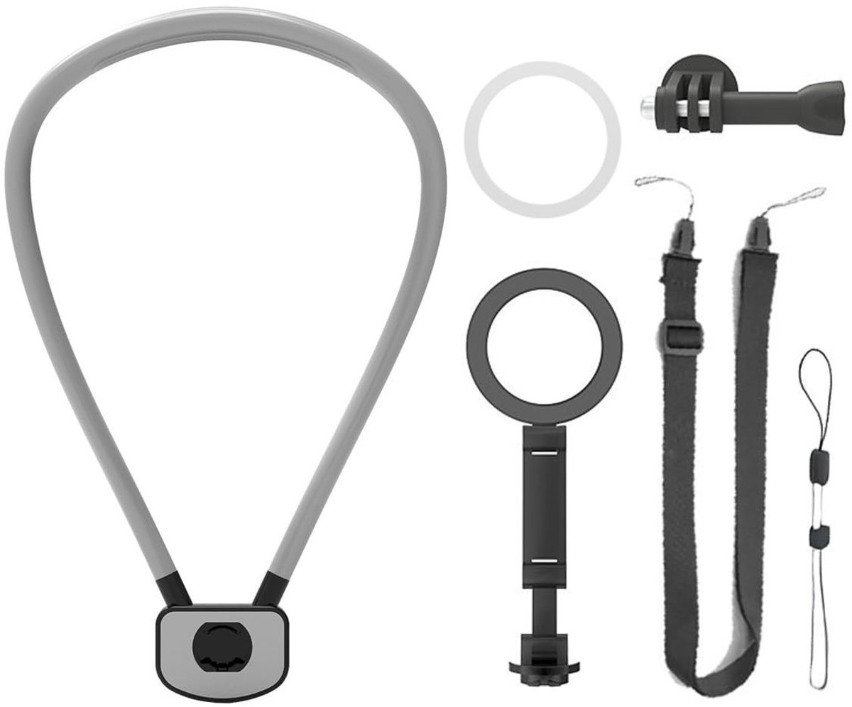 Dailygoods - Verstelbare Magnetische Nekband Telefoonhouder voor Vlogs