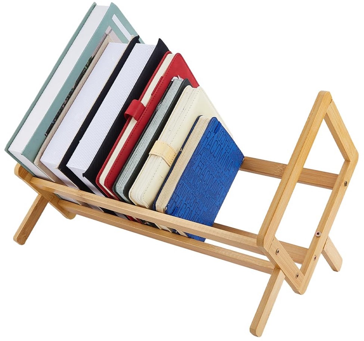 Dailygoods - Houten Boekenstandaard Retro voor Bureau en Tafel