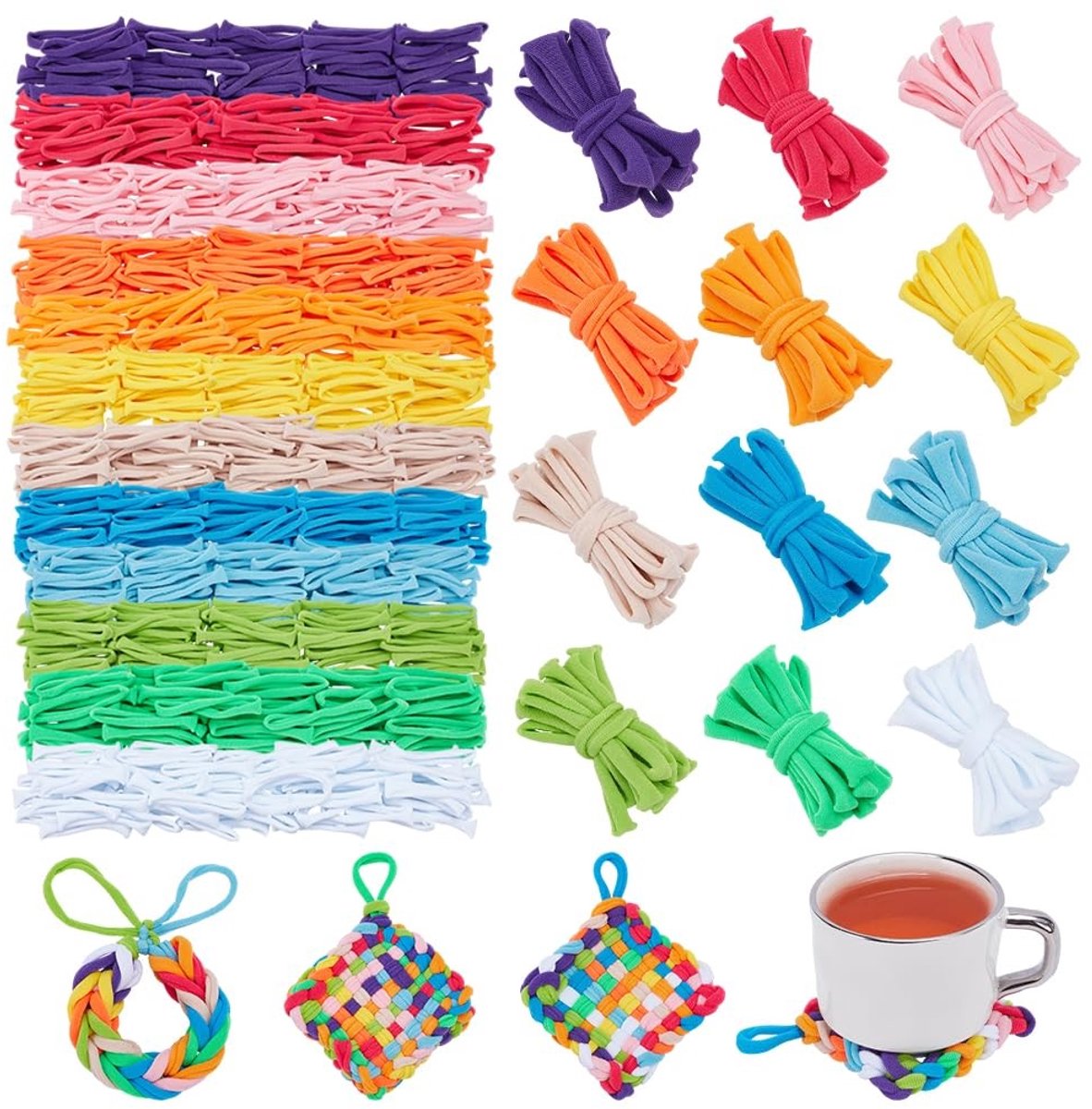 Dailygoods - 1000 Stuks Weefgetouw Lussen voor Creatieve Projecten