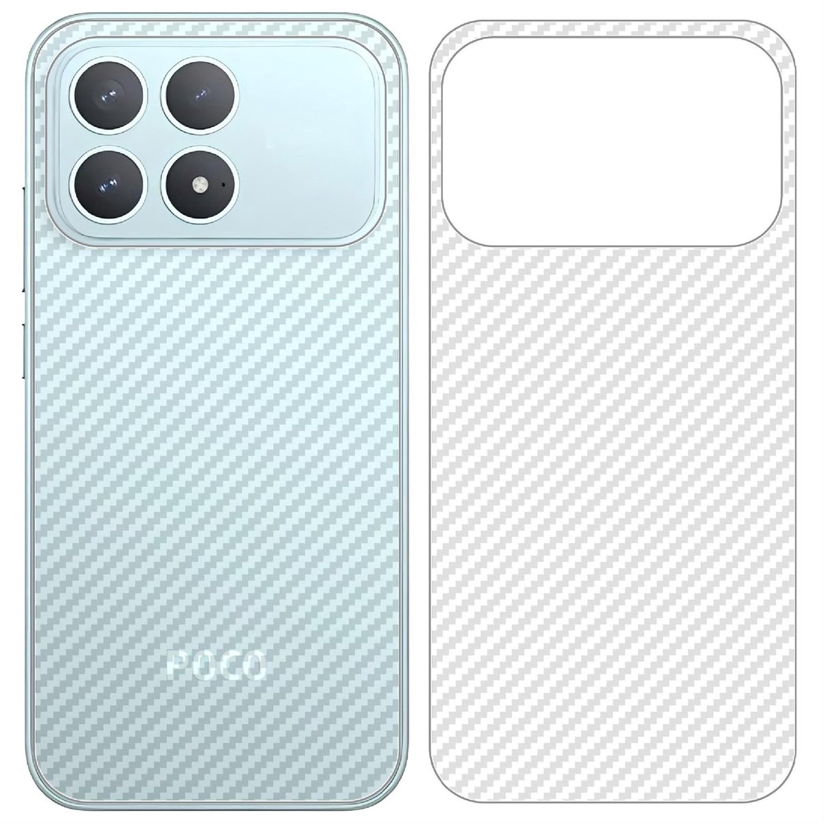 Dailygoods - Ultradunne Achterzijdebescherming voor Xiaomi Poco F8 Pro