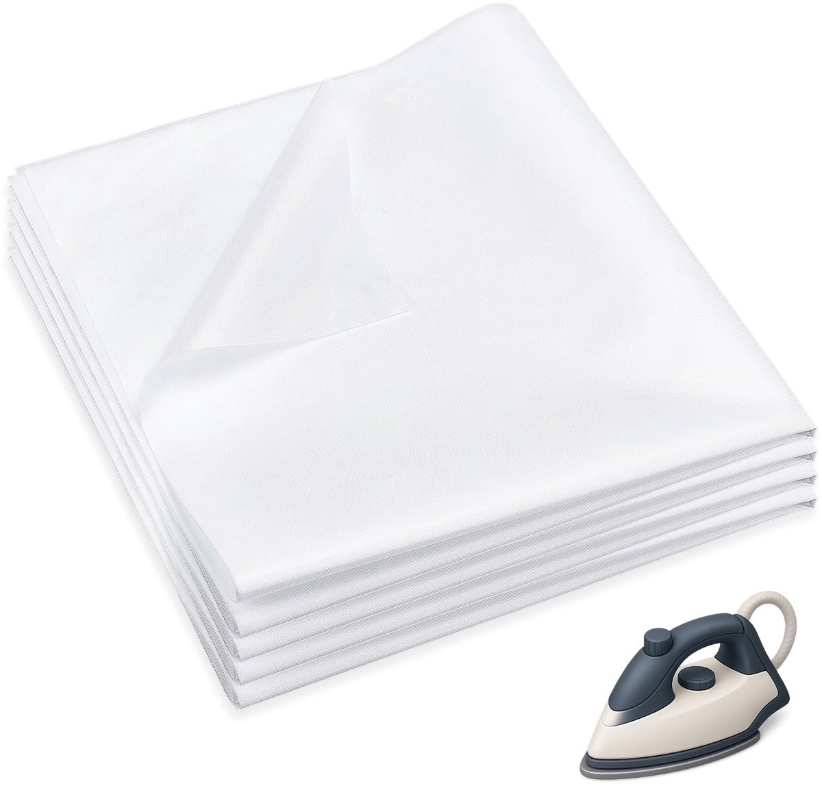 Dailygoods - 4 Stuks PTFE Strijkdoek voor Bescherming bij Strijken en Naaien