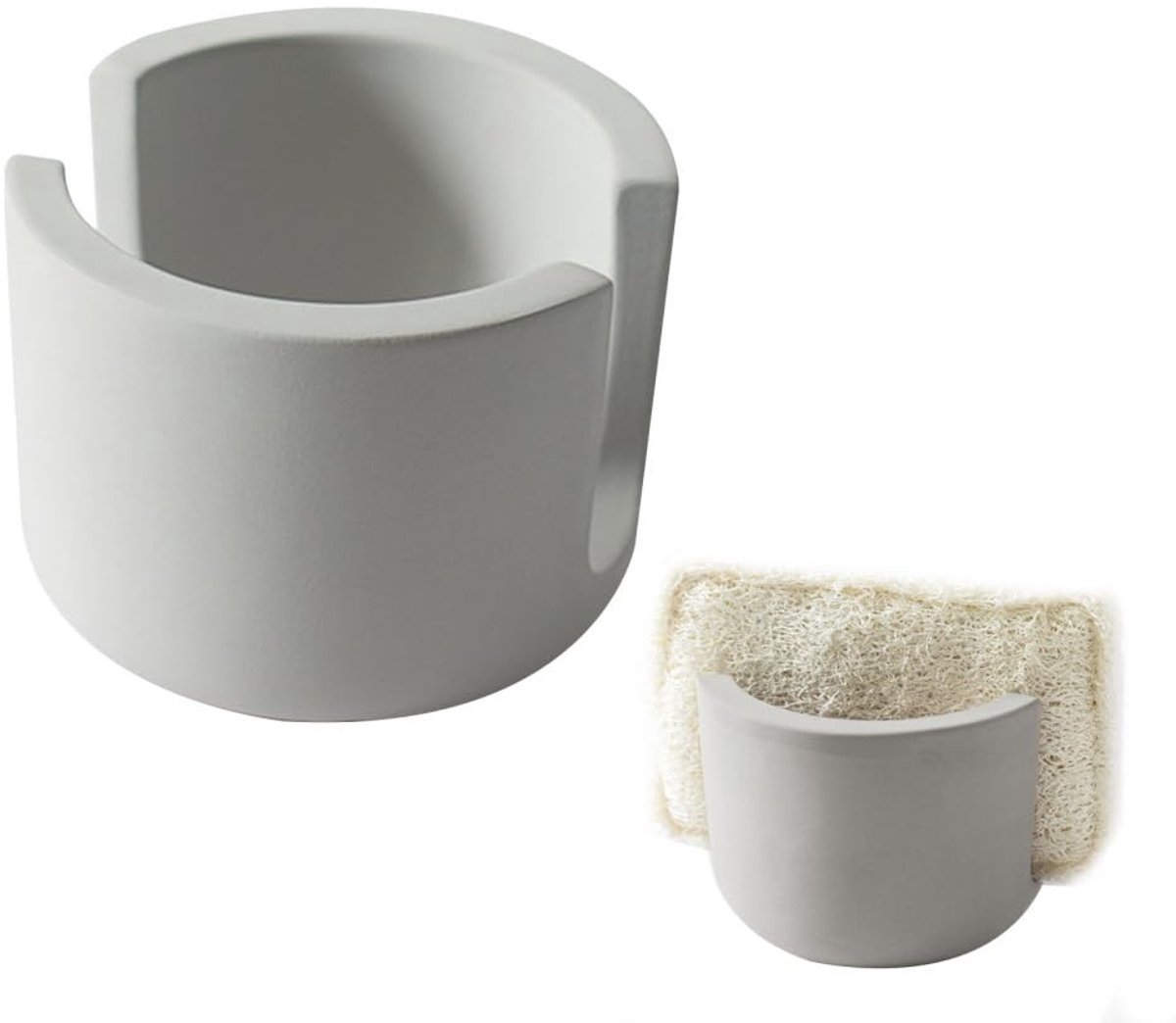 Dailygoods - Sneldrogende Diatomiet Sponsstandaard voor Keuken en Badkamer