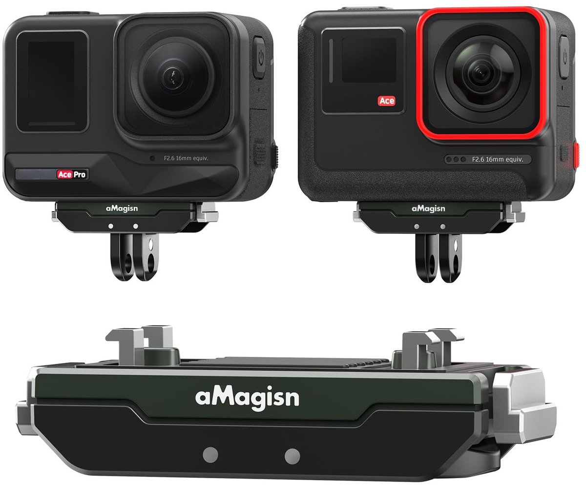 Dailygoods - Magnetische Quick Release Mount voor Actiecamera met 1/4 inch Schroefgat