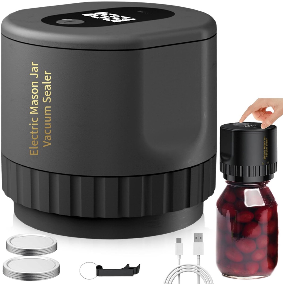 Dailygoods - Elektrische Vacuümapparaat voor Inmaakpotten