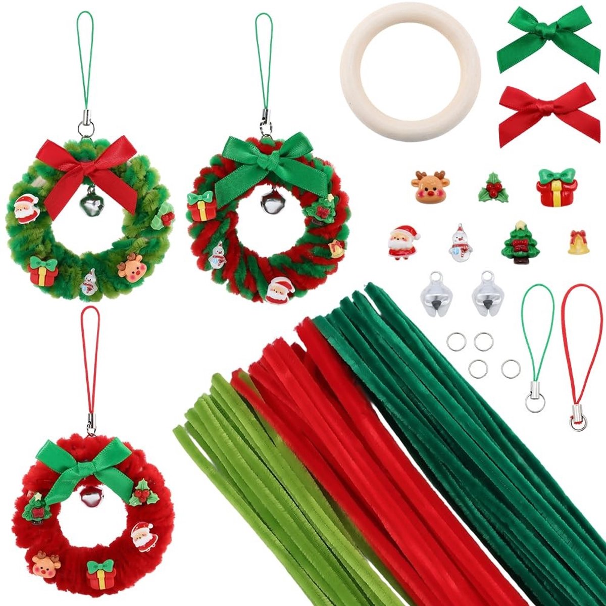 Dailygoods - 154 Stuks Kerst Pijpenreinigers Craft Kit