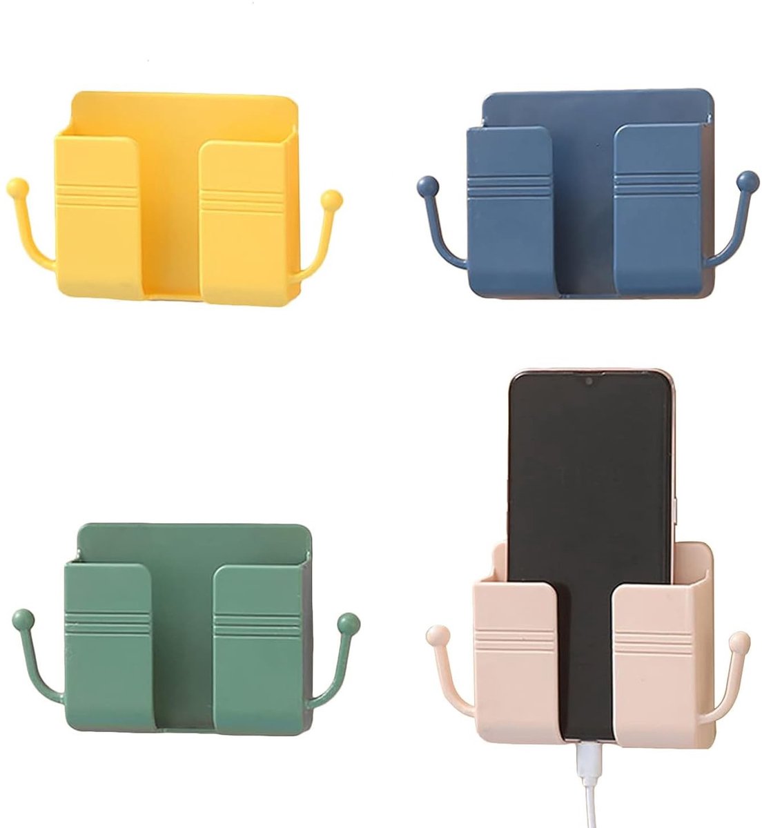 Dailygoods - Draagbare Wandhouder voor Telefoon en Afstandsbediening