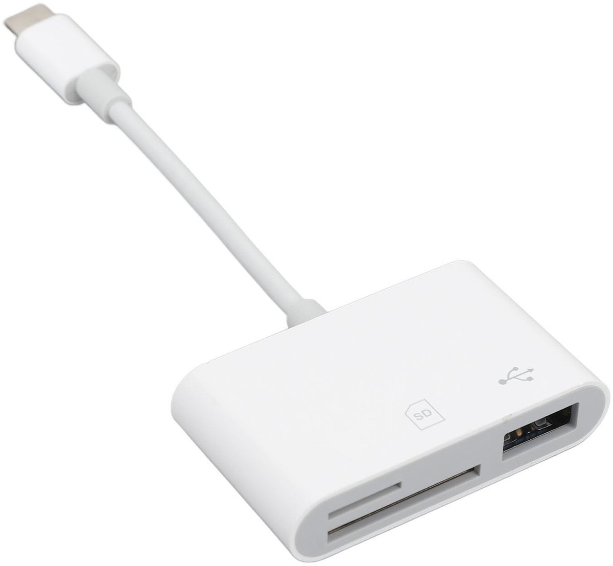 Dailygoods - 3-in-1 USB C Geheugenkaartlezer met USB 3.0