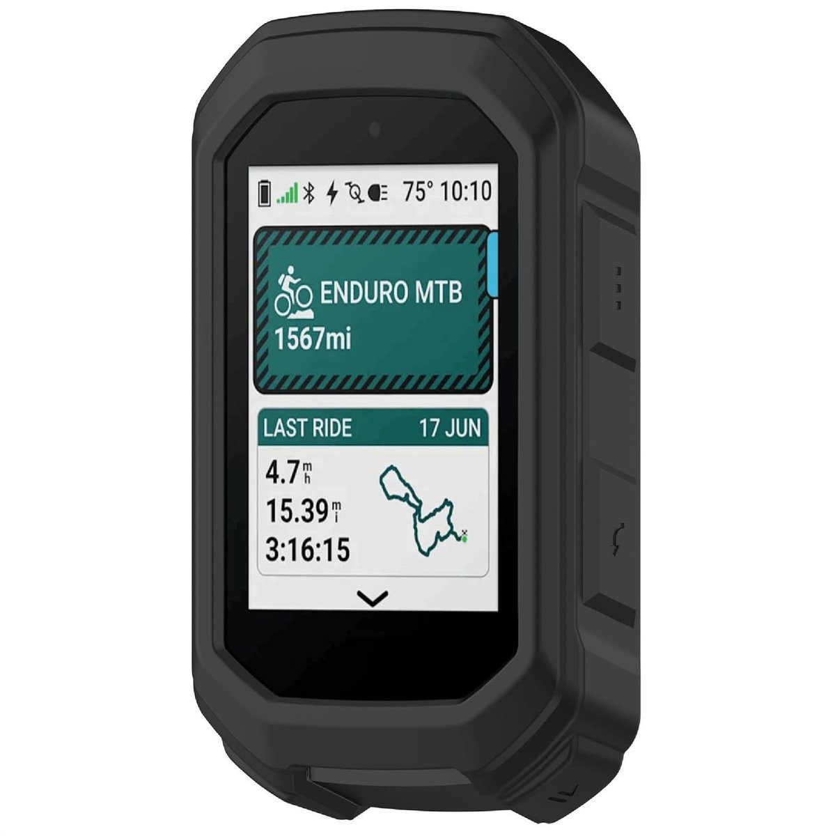 Dailygoods - Siliconen Hoes voor Garmin Edge MTB, Stootvast en Ultradun