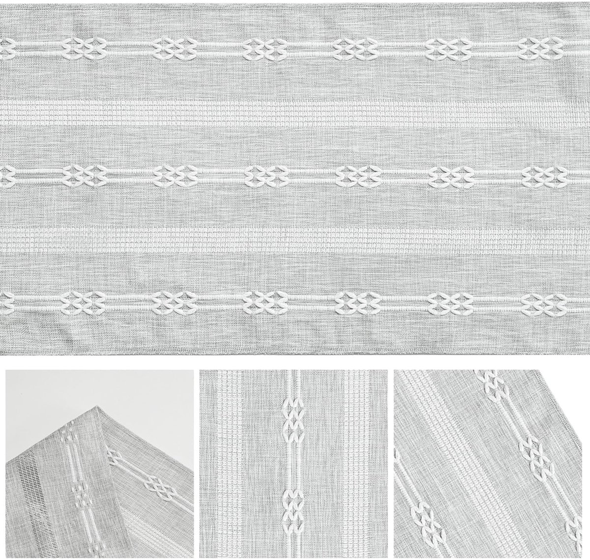 Dailygoods - Linnen Tafelloper in Rustiek Boho Design voor Eettafel Decoratie