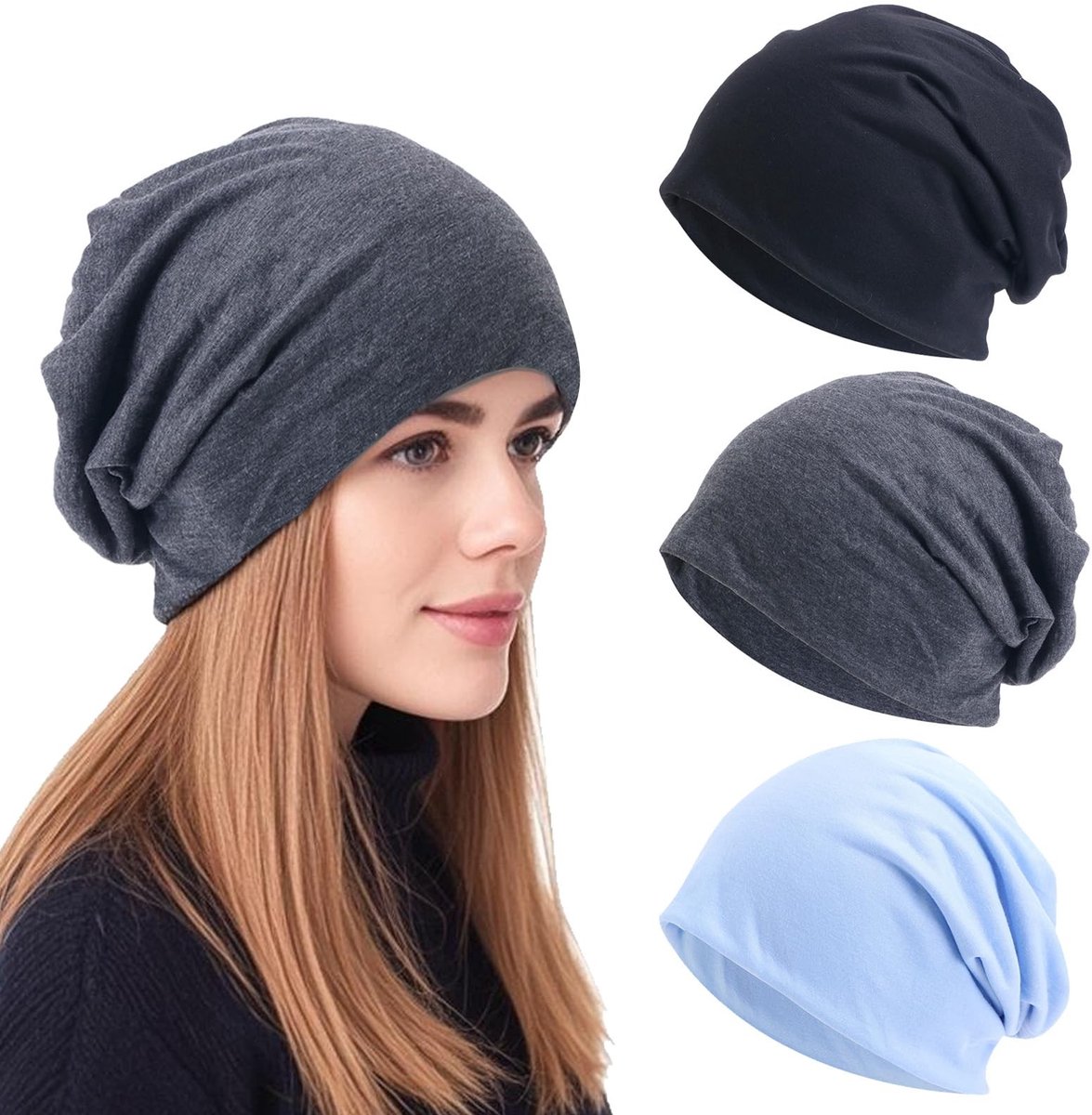 Dailygoods - Set van 3 Oncologische Hoofddoeken voor Dames
