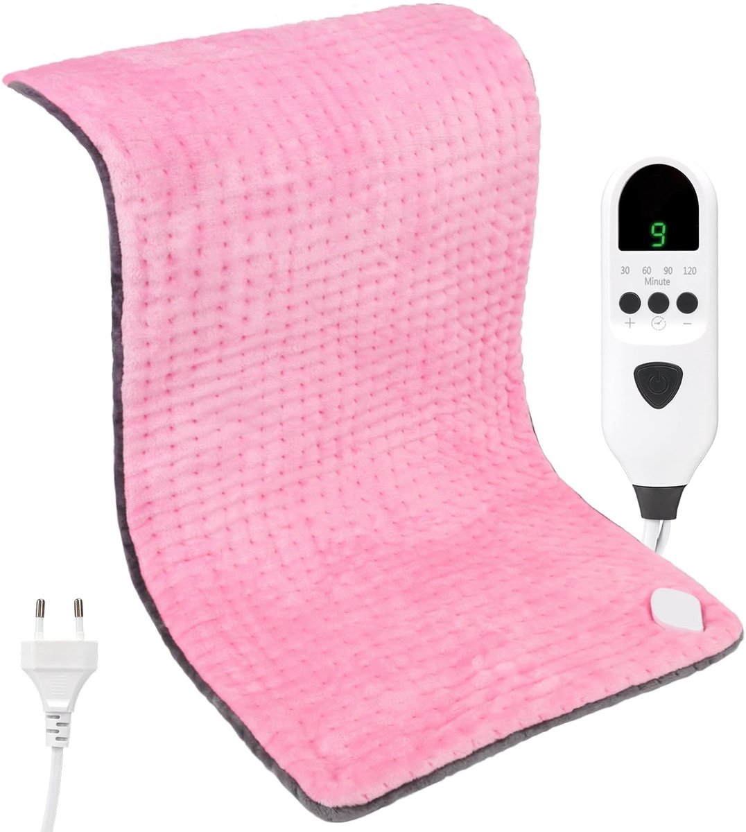 Dailygoods - Verwarmingskussen Fleece met 9 Temperatuurniveaus en Afstandsbediening