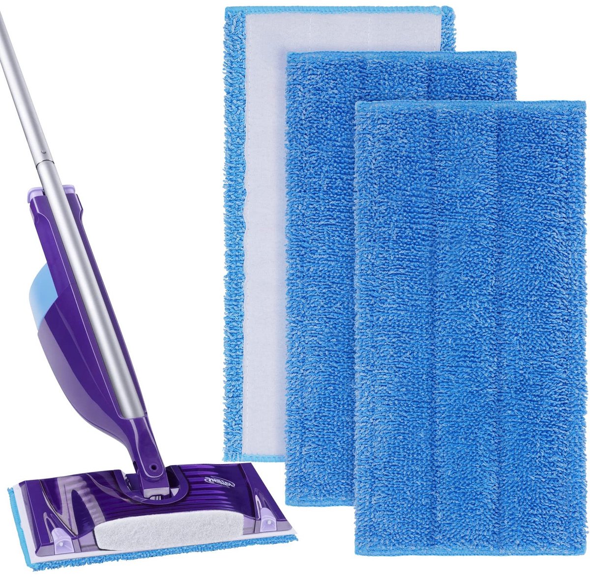 Dailygoods - Herbruikbare Moppads voor Swiffer WetJet, 3 Stuks