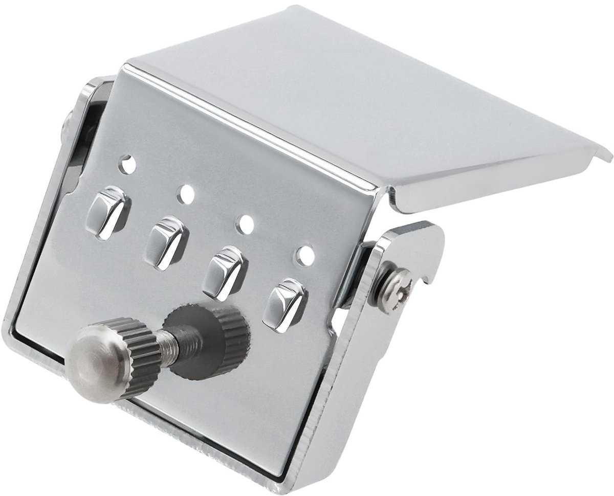 Dailygoods - Vervangend Staartstuk voor 4 String Banjo in Zilver