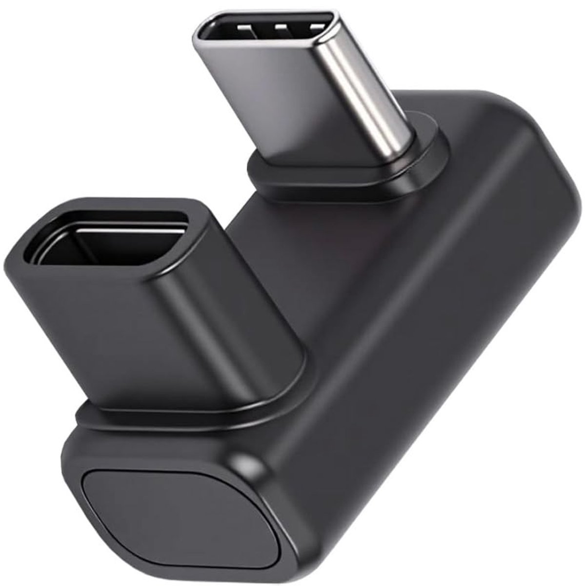 Dailygoods - USB C Extender-adapter met 180 Graden Hoek voor Snel Opladen