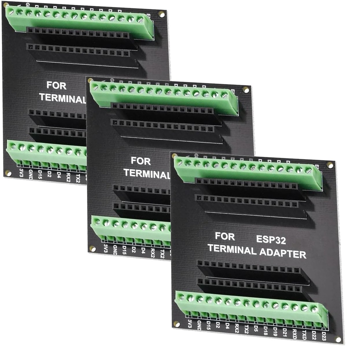 Dailygoods - 3 Stuks ESP32 Breakout Board voor Arduino - WiFi + Bluetooth