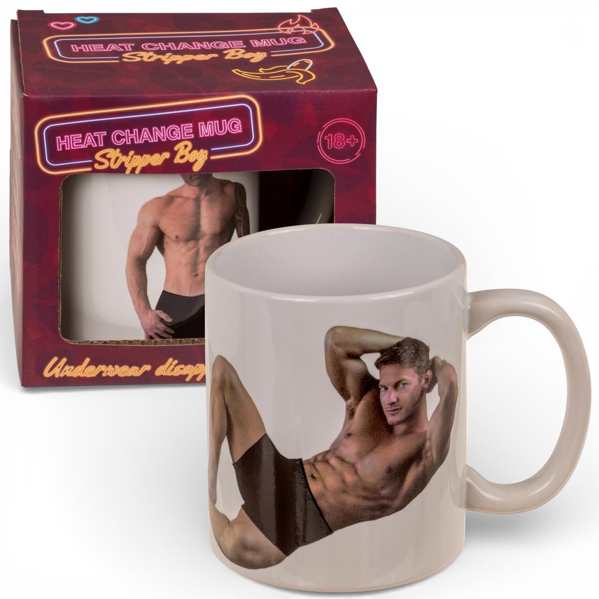 Dailygoods - Grappige Thermobeker met Heat-Effect voor Koffie en Thee