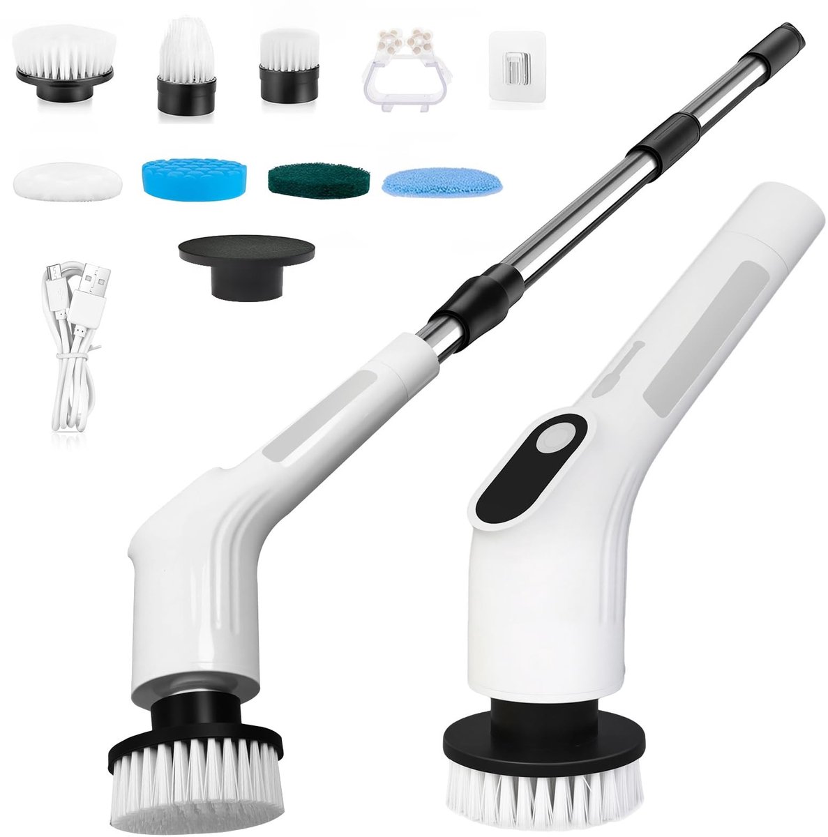 Dailygoods - Elektrische Draadloze Douchereinigingsborstel