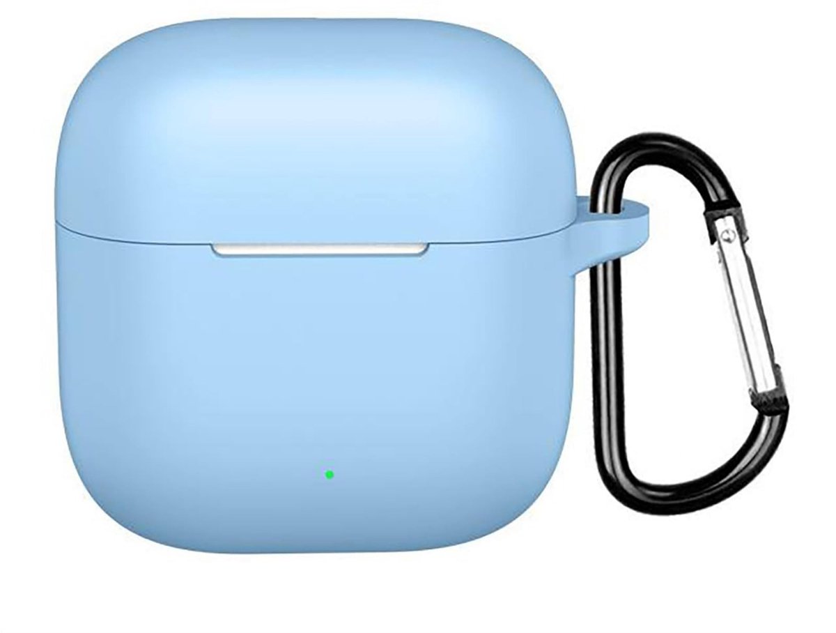 Dailygoods - Innovra - Siliconen Hoesje Compatibel met Oppo Enco Buds 3 - Blauw