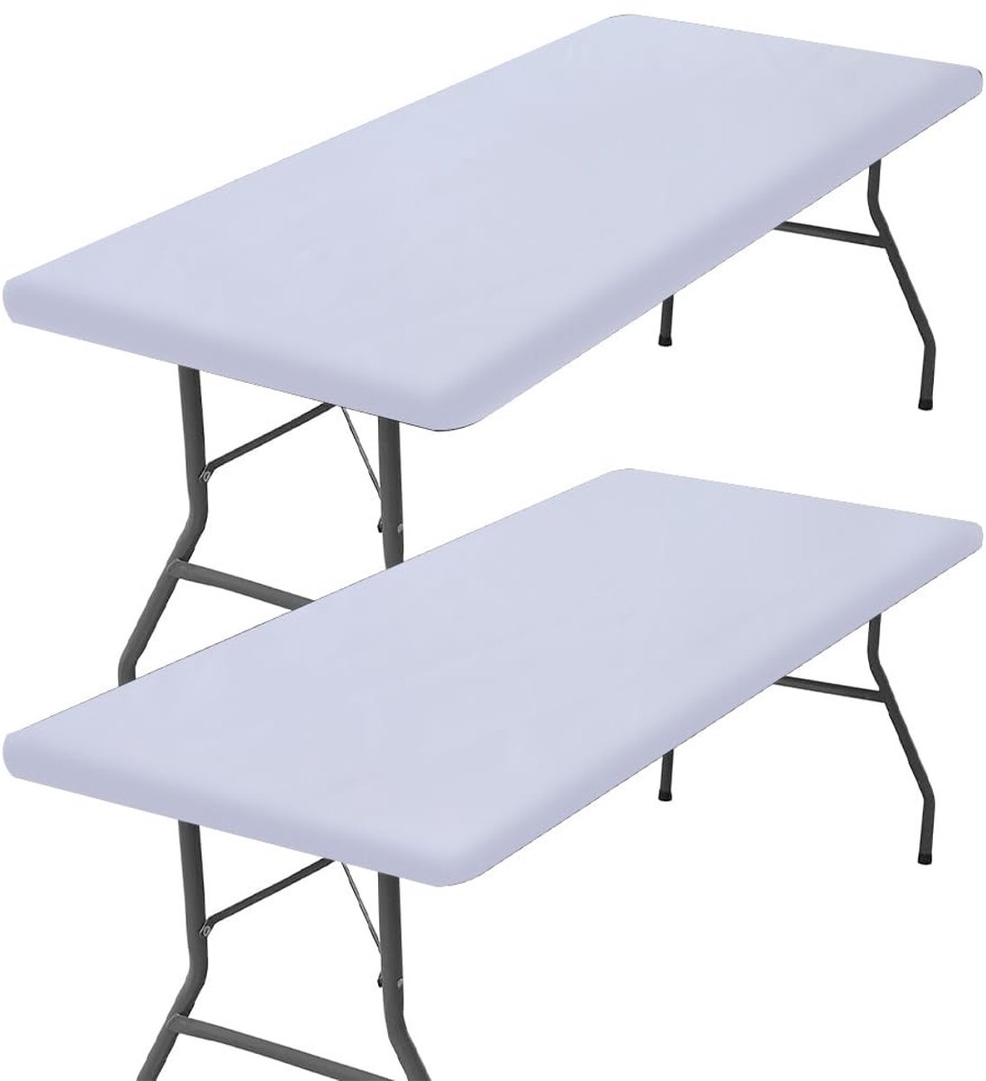 Dailygoods - 2 Stuks Waterdicht Elastisch Tafelkleed voor Picknicktafels