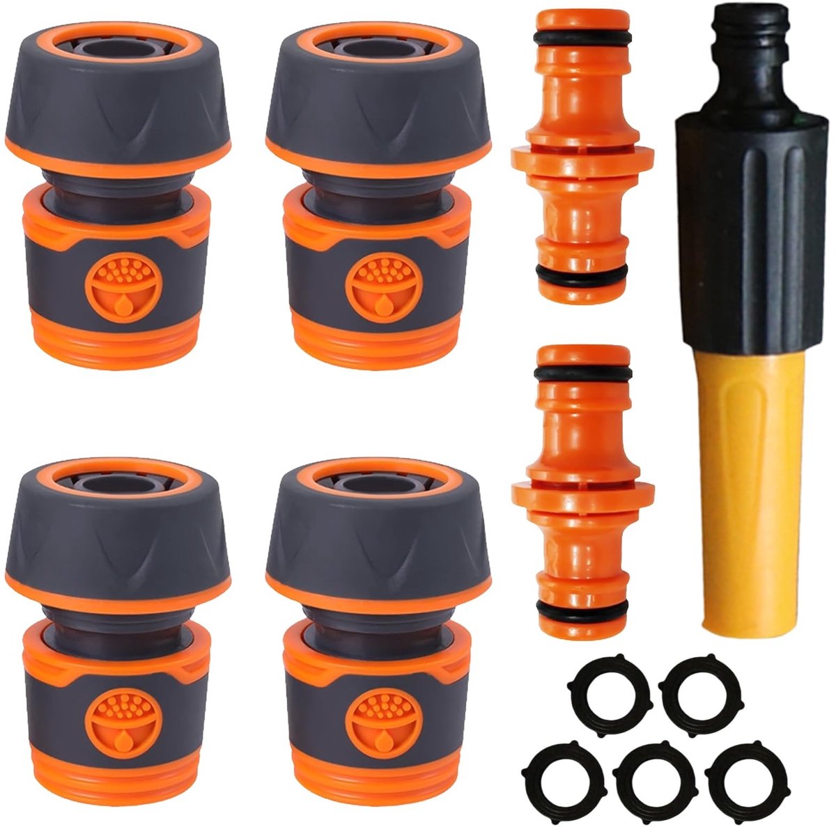Dailygoods - 7-delige Slangkoppelingsset met Mondstuk