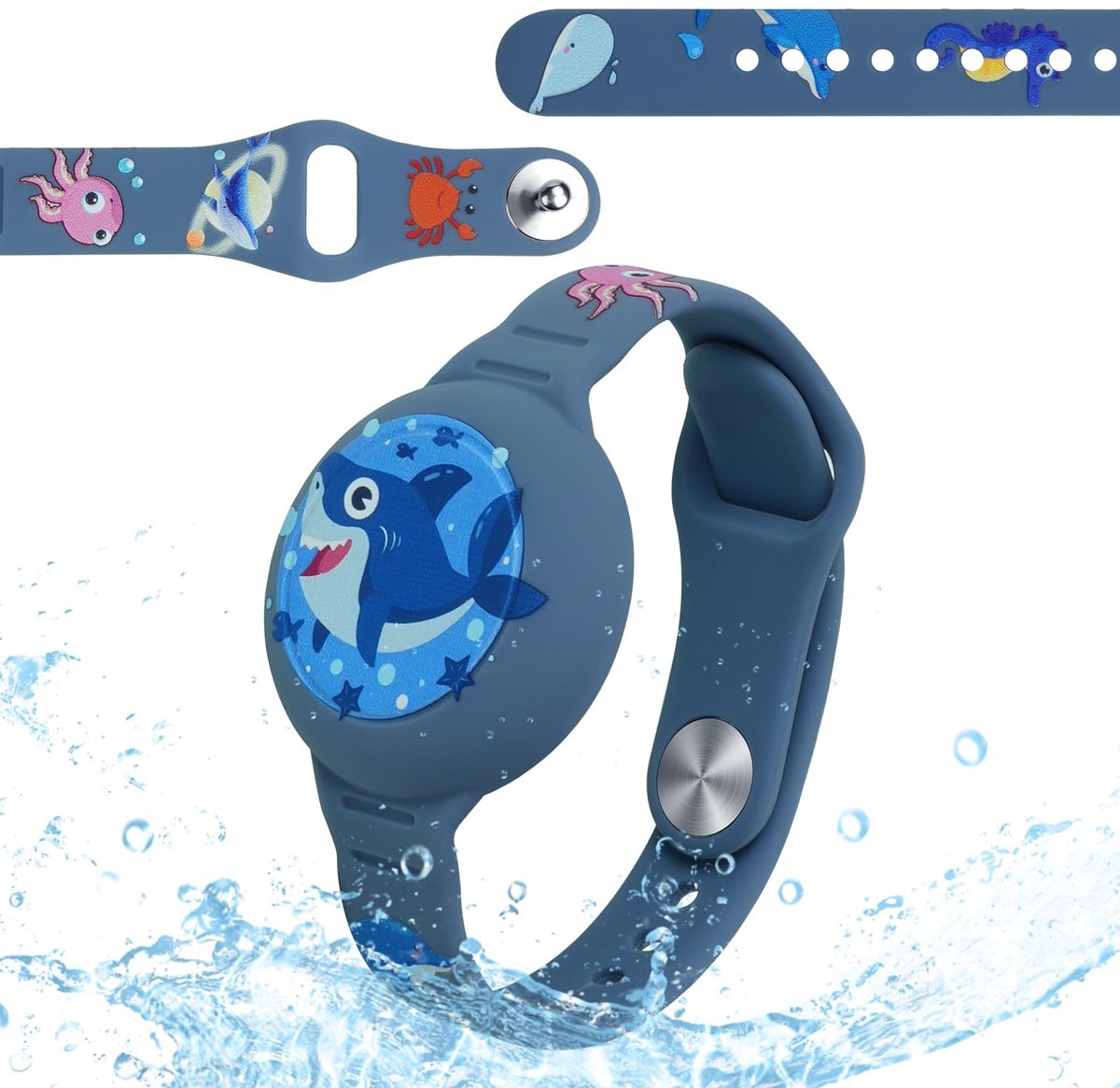 Dailygoods - Kinderpolsband voor Apple AirTag, Siliconen Beschermhoes