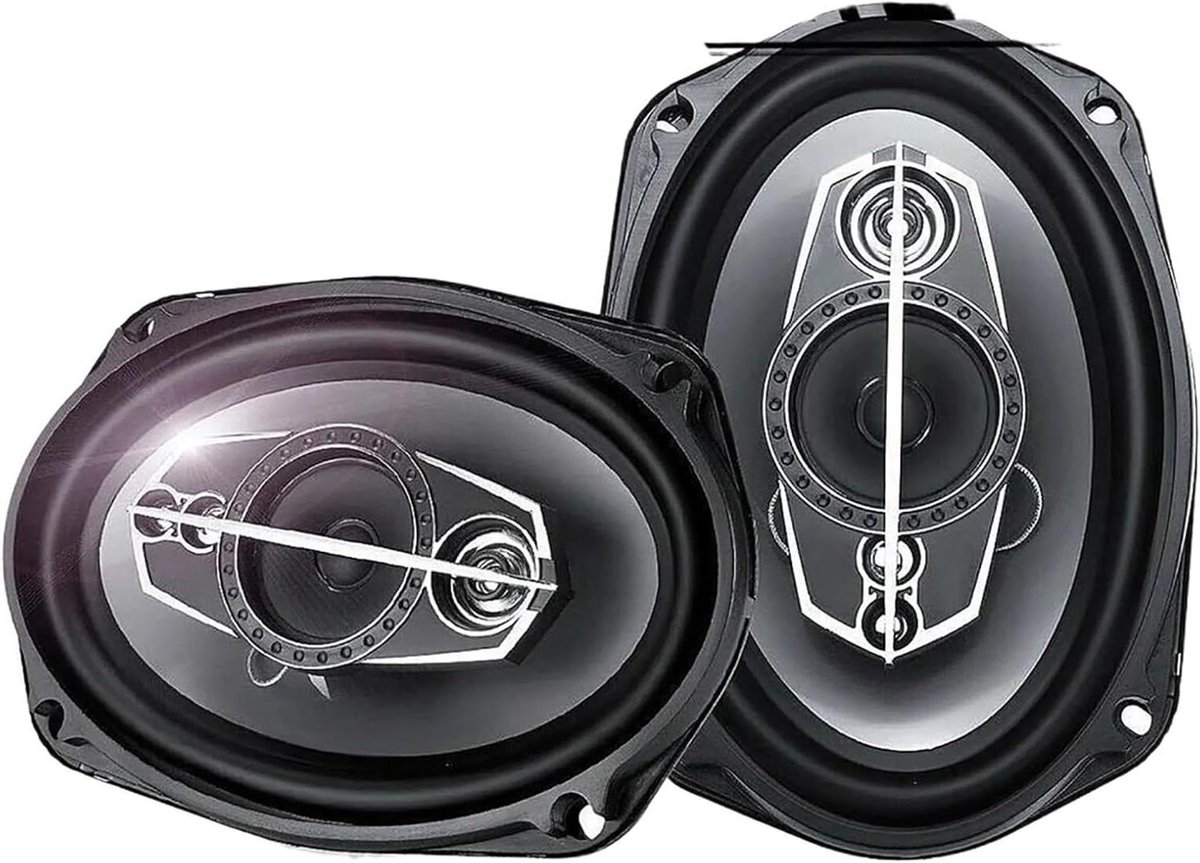 Auto Luidsprekers - HiFi Coaxiaal - Muziek Luisteren - 5-Weg Systeem - 6x9 Inch - Zwart