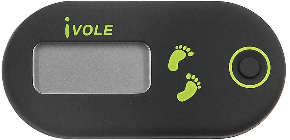 Dailygoods - Dailygoody - 3D digitale stappenteller - Miles Tracker - Clip-on stappenteller voor wandelen - Zwart - Calorieën en tijd bijhouden - Geschikt voor spo
