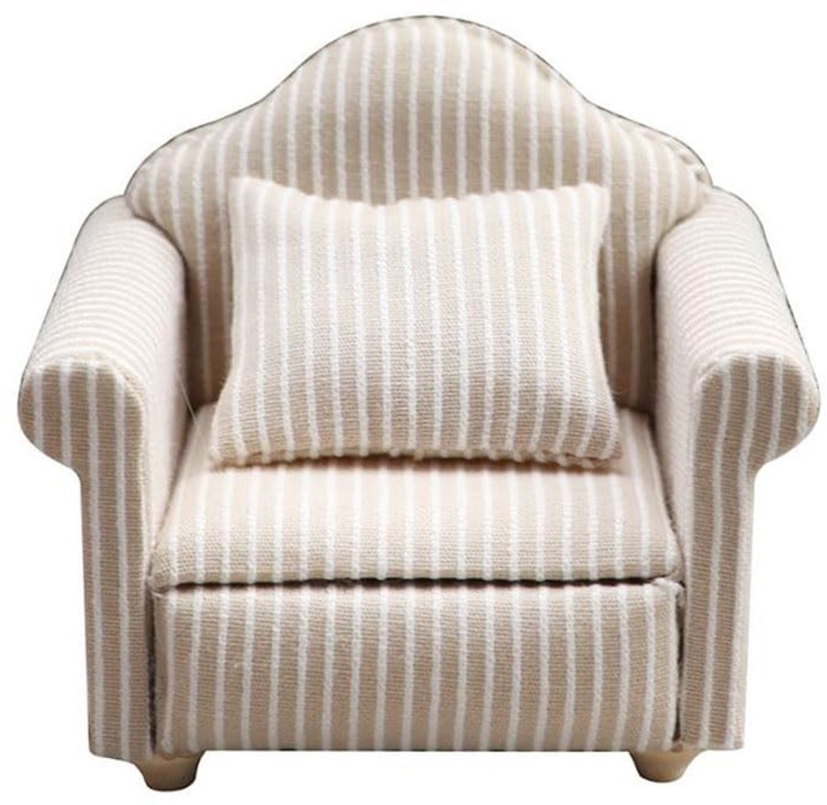 Dailygoods - Miniatuur Poppenhuis Sofa met Bloemenpatroon en Kussens