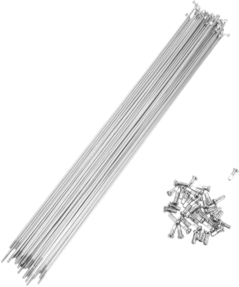 Dailygoods - Dailygoody - Fiets Spaken 14G - Mountainbike Spaken - Upgrade voor Duurzaamheid - Zilver Tone - 36 Stuks - Voor Wielbouw - 280MM